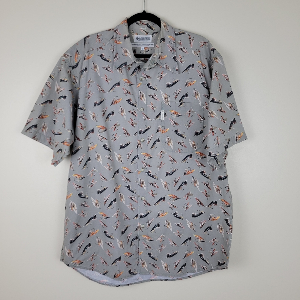 Columbia fly fish shirt